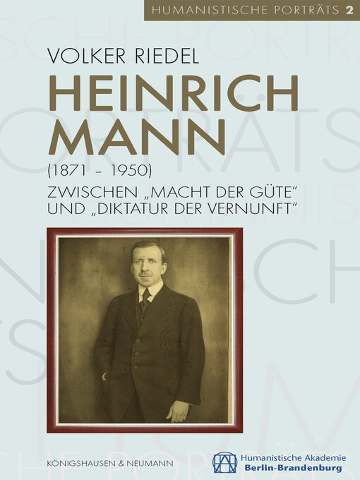 Title details for Heinrich Mann (1871-1950) by Volker Riedel - Available